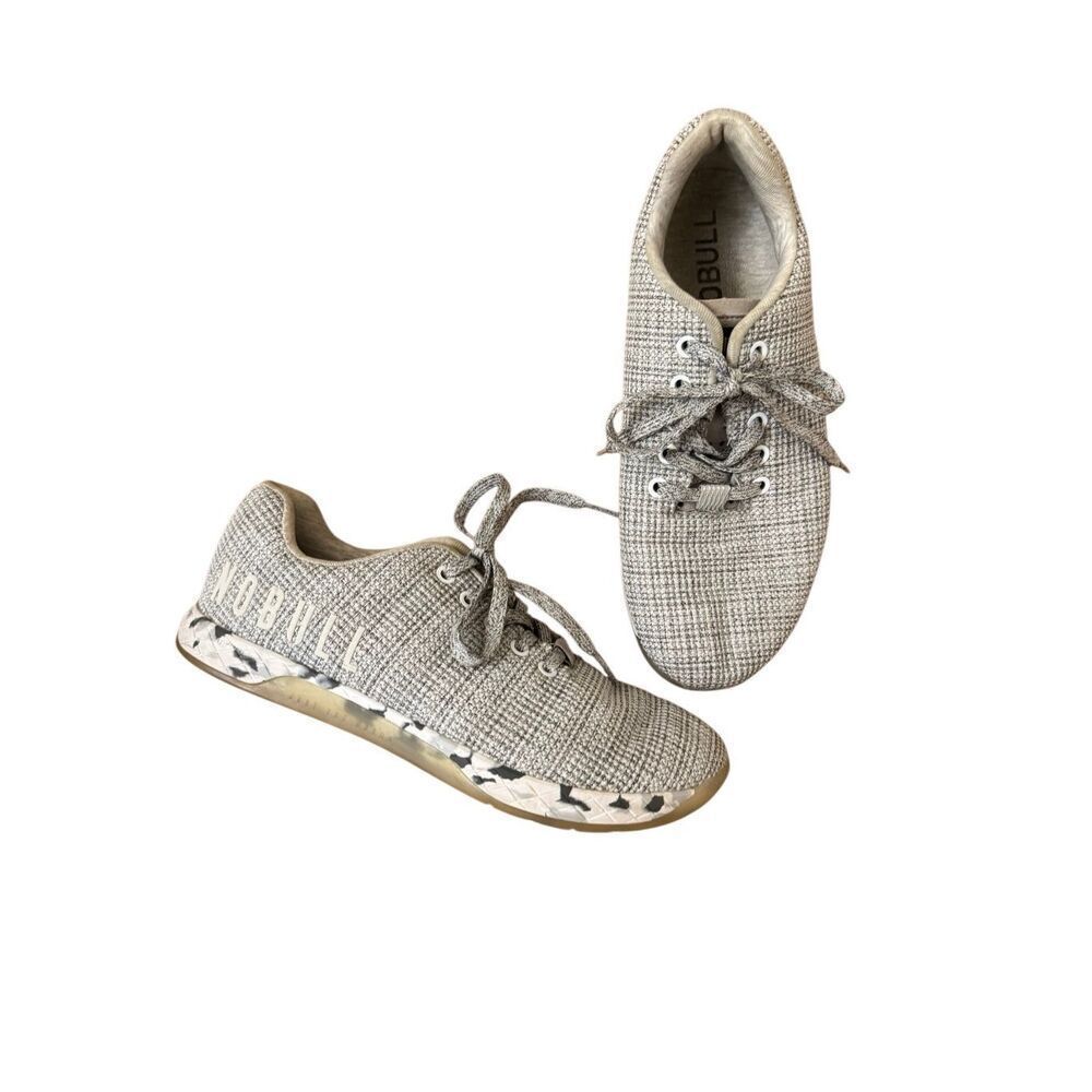 Nobull White Heather Forest Minimalist Gym Sneakers Womens Size 10 Mens 8.5